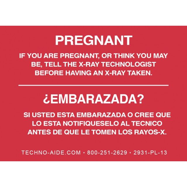 Bilingual Pregnancy X-Ray Signs