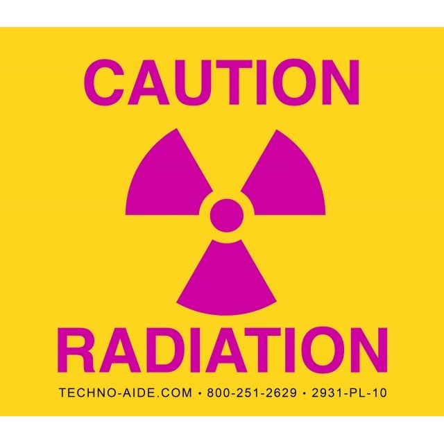 "Caution Radiation" X-Ray Room Sign