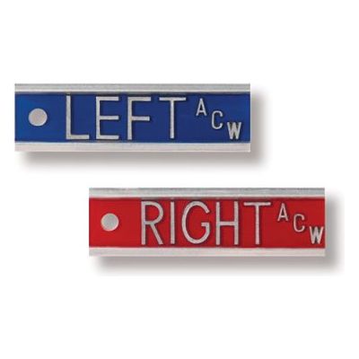 Aluminum Horizontal Embedded Markers w/ Initials
