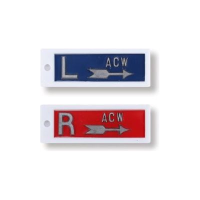 Plastic Horizontal Arrow Markers w/ Initials