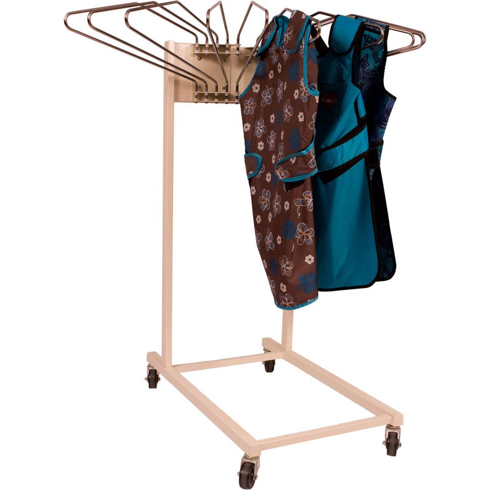 Mobile Swing Arm Apron Rack