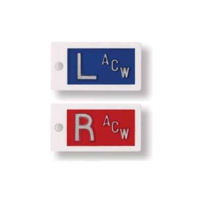 Plastic Horizontal Embedded Markers w/ Initials