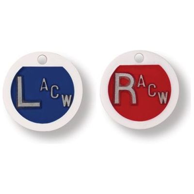 Plastic Round Embedded Markers w/ Initials