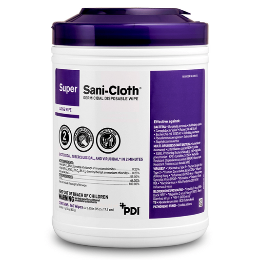Sani-Cloth® Purple-Top Super Cleaning Wipes